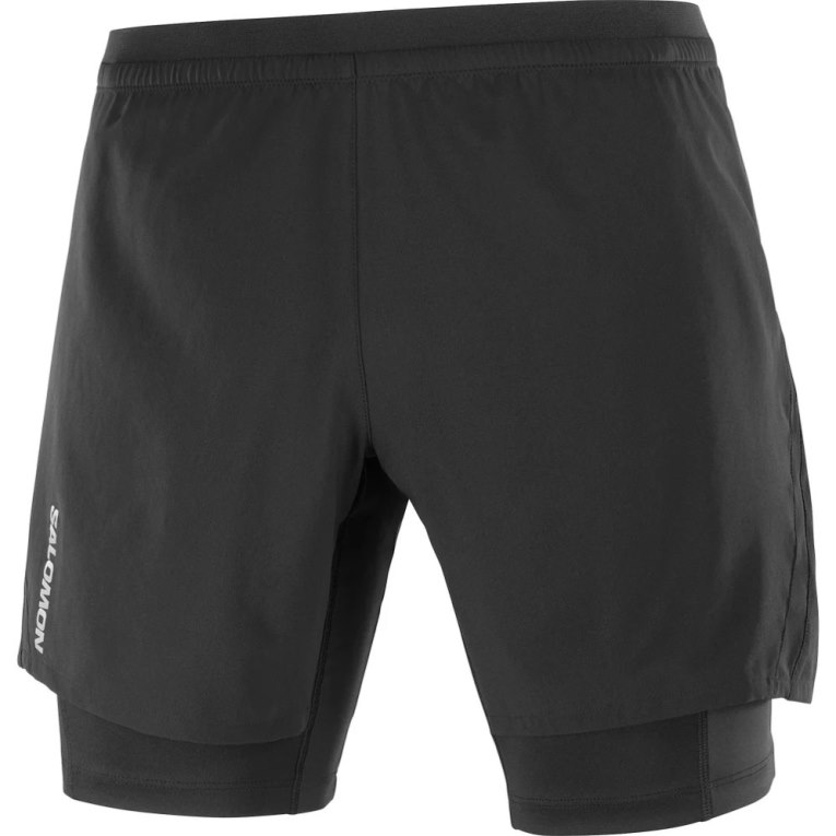 Salomon Cross Twinskin Men's Shorts Black | CA 54N2